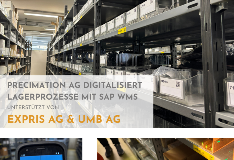 Precimation AG digitalisiert Lagerprozesse mit SAP WMS in nur 3 Monaten!