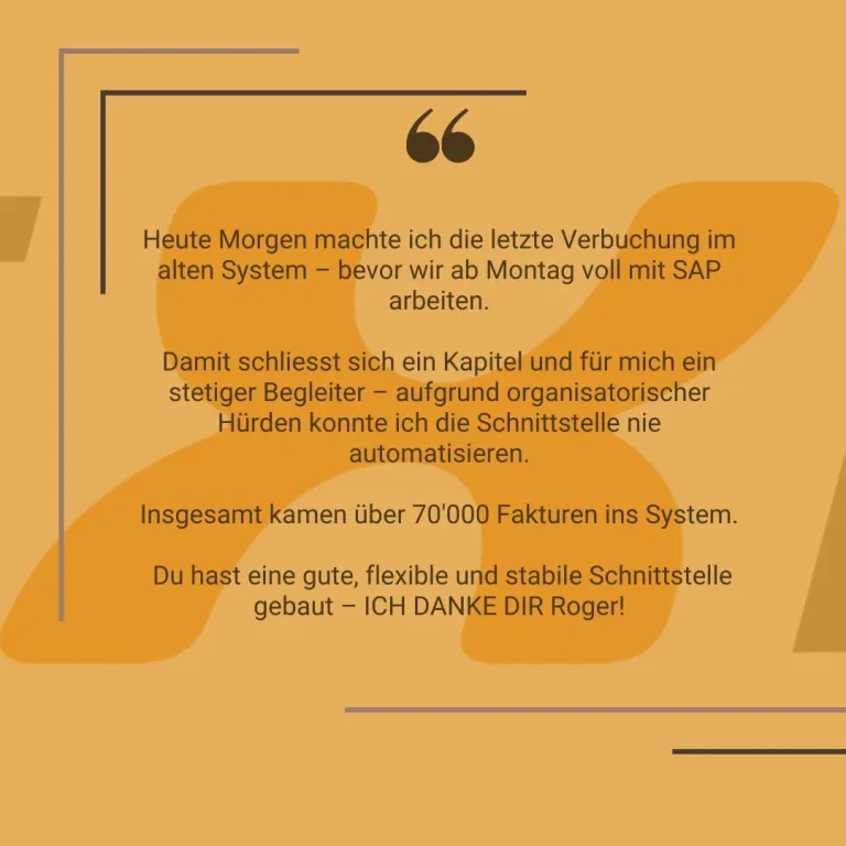 Manchmal sagen Kundenfeedbacks mehr als jede Präsentation